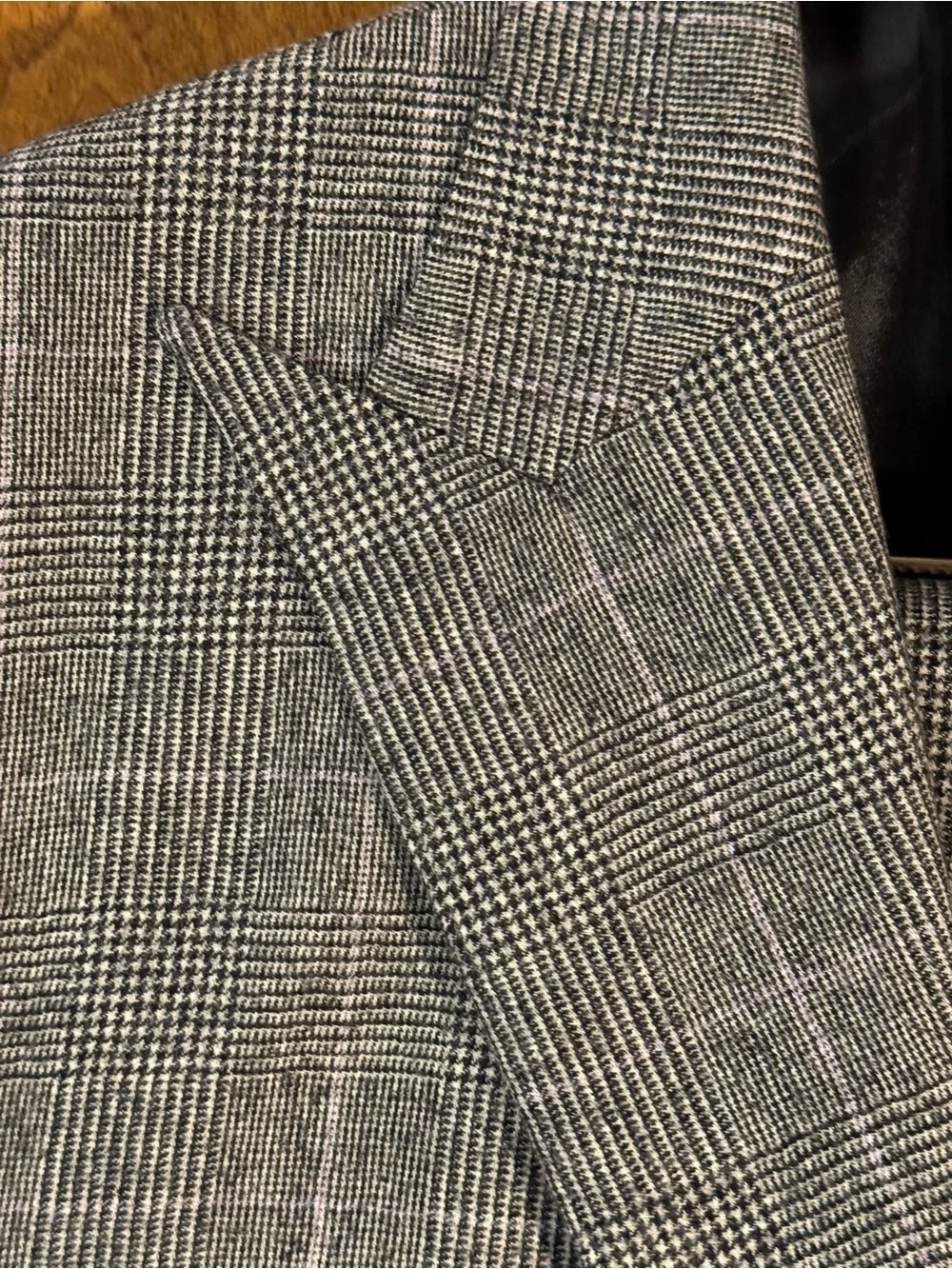 Men's Gray Windowpane single breasted suit